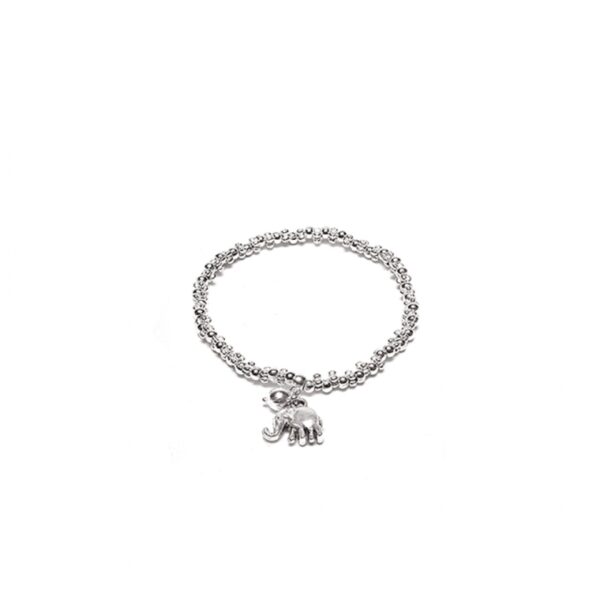 Bracciale elastico charm elefantino