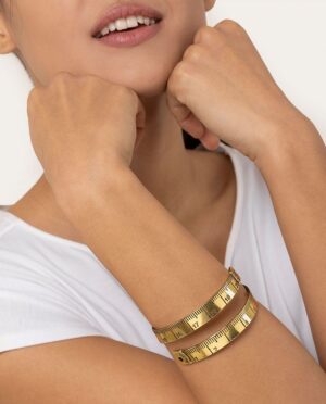 Bracciale fascia metro in ottone 13 cm